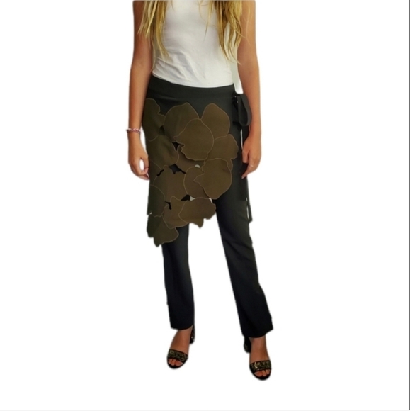 Tibi "Valia" Cutout Felt Panel Trousers - Picture 3 of 16